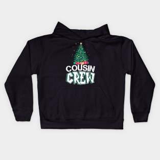 Christmas Cousin Crew Santa Hat Men Women Kids Kids Hoodie